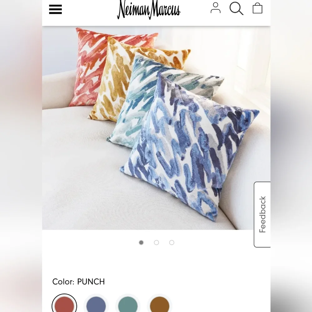Eastern Accents pillow cover cut velvet 22x22 Pink